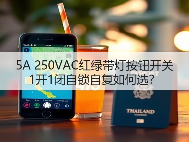 5A 250VAC红绿带灯按钮开关 1开1闭自锁自复如何选？(图1)
