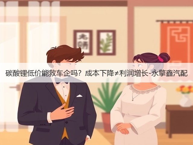 碳酸锂低价能救车企吗?成本下降≠利润增长-永擎鑫汽配(图2) 碳酸锂低价能救车企吗?成本下降≠利润增长-永擎鑫汽配(图2)