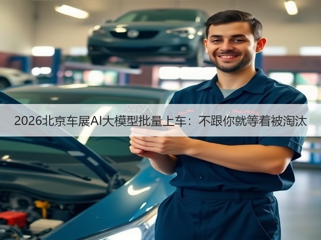 2026北京车展AI大模型批量上车:不跟你就等着被淘汰(图3) 2026北京车展AI大模型批量上车:不跟你就等着被淘汰(图3)