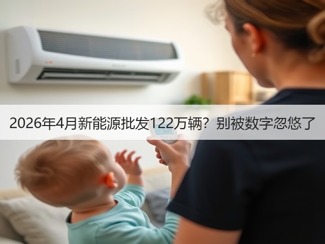 2026年4月新能源批发122万辆?别被数字忽悠了(图1) 2026年4月新能源批发122万辆?别被数字忽悠了(图1)