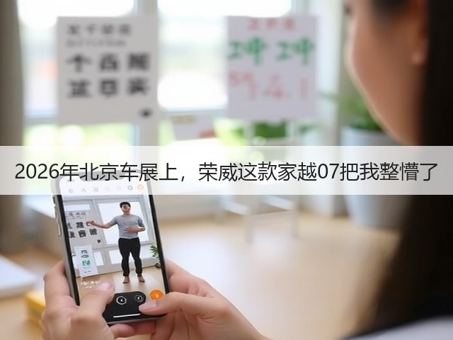 2026年北京车展上，荣威这款家越07把我整懵了(图2)