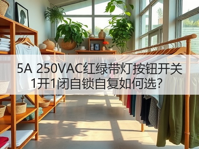 5A 250VAC红绿带灯按钮开关 1开1闭自锁自复如何选？(图2)