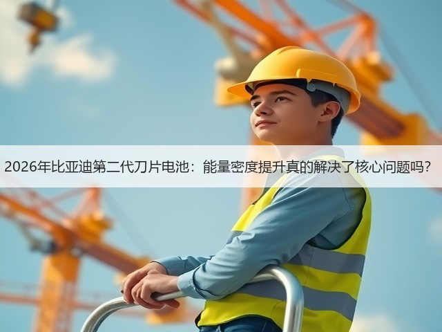 2026年比亚迪第二代刀片电池:能量密度提升真的解决了核心问题吗?(图3) 2026年比亚迪第二代刀片电池:能量密度提升真的解决了核心问题吗?(图3)