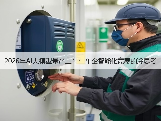 2026年AI大模型量产上车:车企智能化竞赛的冷思考(图2) 2026年AI大模型量产上车:车企智能化竞赛的冷思考(图2)