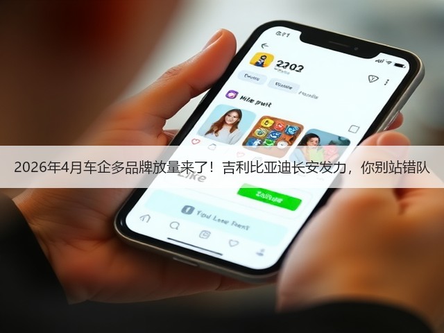 2026年4月车企多品牌放量来了!吉利比亚迪长安发力,你别站错队(图3) 2026年4月车企多品牌放量来了!吉利比亚迪长安发力,你别站错队(图3)