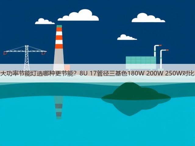大功率节能灯选哪种更节能？8U 17管径三基色180W 200W 250W对比(图2)