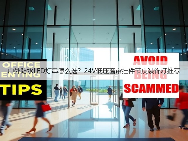 户外防水LED灯串怎么选？24V低压窗帘挂件节庆装饰灯推荐(图3)