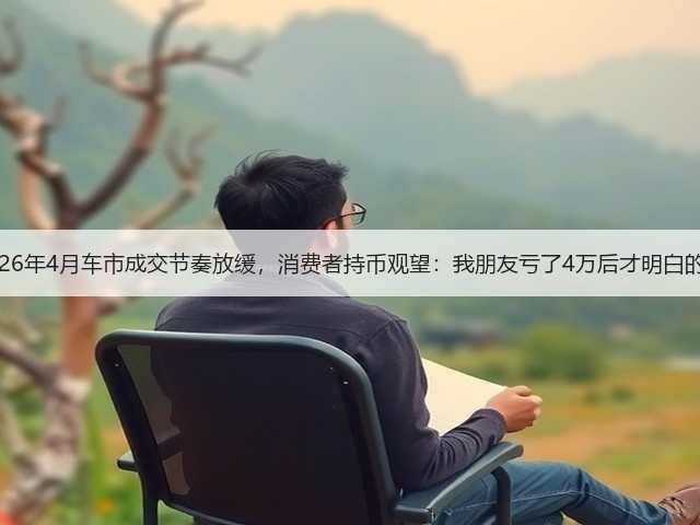 2026年4月车市成交节奏放缓,消费者持币观望:我朋友亏了4万后才明白的事(图1) 2026年4月车市成交节奏放缓,消费者持币观望:我朋友亏了4万后才明白的事(图1)