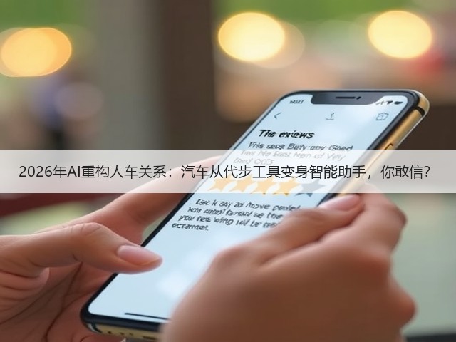 2026年AI重构人车关系:汽车从代步工具变身智能助手,你敢信?(图1) 2026年AI重构人车关系:汽车从代步工具变身智能助手,你敢信?(图1)