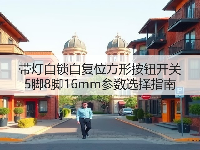 带灯自锁自复位方形按钮开关 5脚8脚16mm参数选择指南(图2) 带灯自锁自复位方形按钮开关 5脚8脚16mm参数选择指南(图2)