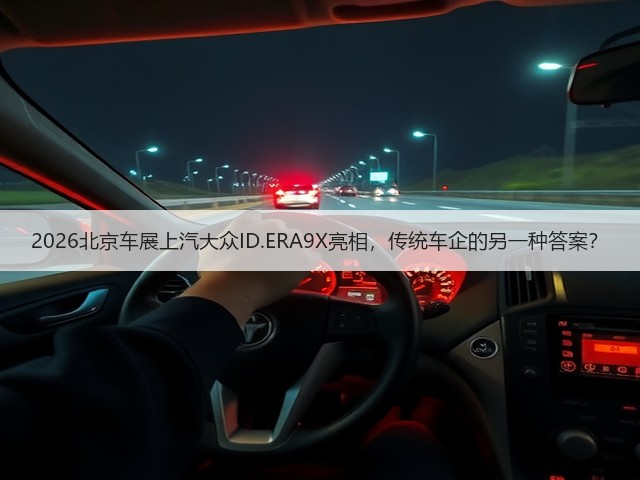 2026北京车展上汽大众ID.ERA9X亮相,传统车企的另一种答案?(图3) 2026北京车展上汽大众ID.ERA9X亮相,传统车企的另一种答案?(图3)