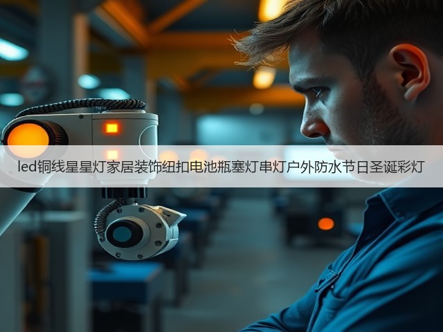 led铜线星星灯家居装饰纽扣电池瓶塞灯串灯户外防水节日圣诞彩灯(图2)
