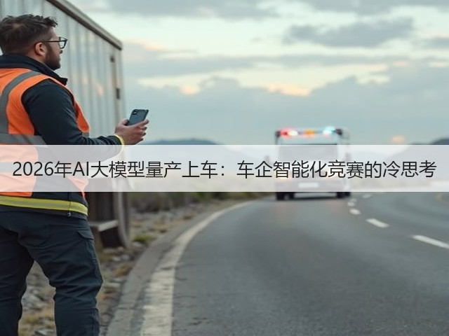 2026年AI大模型量产上车:车企智能化竞赛的冷思考(图3) 2026年AI大模型量产上车:车企智能化竞赛的冷思考(图3)