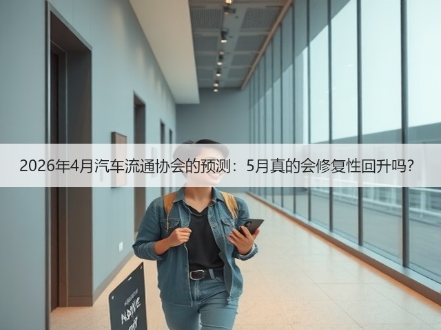2026年4月汽车流通协会的预测:5月真的会修复性回升吗?(图1) 2026年4月汽车流通协会的预测:5月真的会修复性回升吗?(图1)