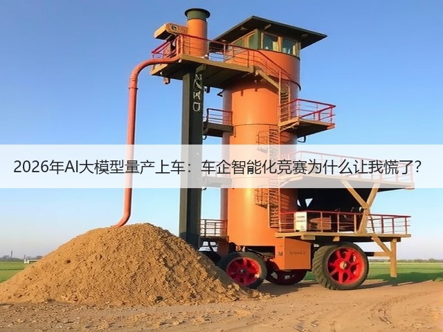 2026年AI大模型量产上车:车企智能化竞赛为什么让我慌了?(图3) 2026年AI大模型量产上车:车企智能化竞赛为什么让我慌了?(图3)
