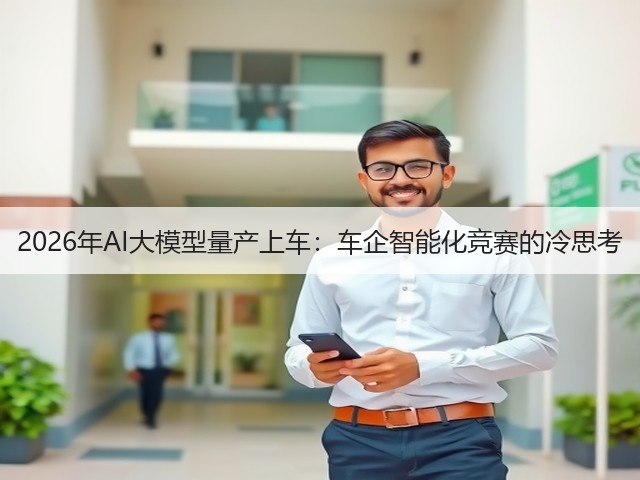 2026年AI大模型量产上车:车企智能化竞赛的冷思考(图1) 2026年AI大模型量产上车:车企智能化竞赛的冷思考(图1)