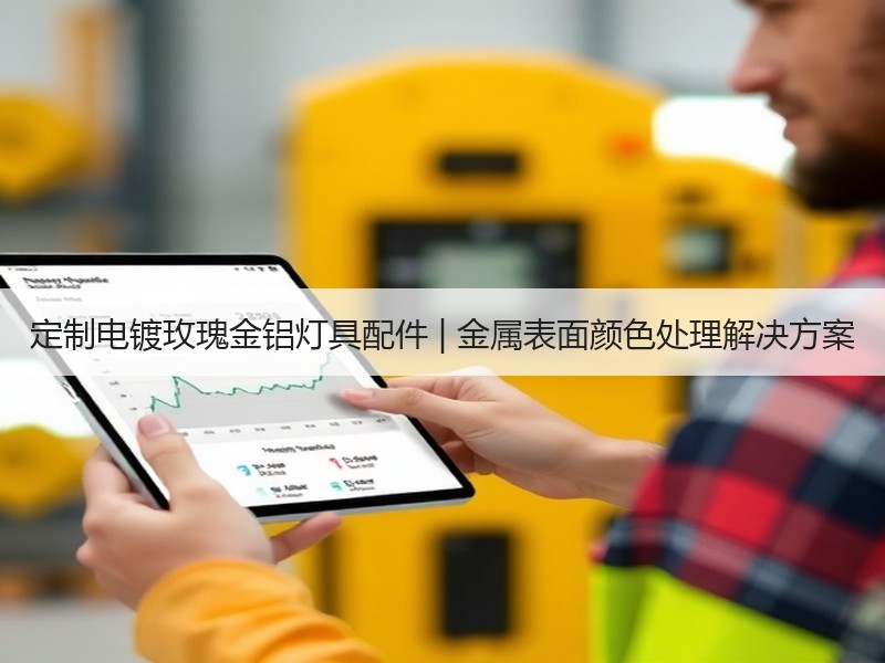 定制电镀玫瑰金铝灯具配件 | 金属表面颜色处理解决方案