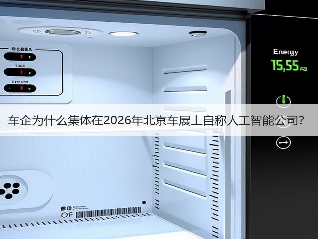 车企为什么集体在2026年北京车展上自称人工智能公司？(图1)