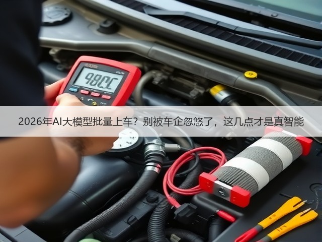 2026年AI大模型批量上车?别被车企忽悠了,这几点才是真智能(图3) 2026年AI大模型批量上车?别被车企忽悠了,这几点才是真智能(图3)