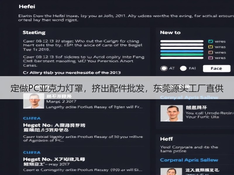定做PC亚克力灯罩，挤出配件批发，东莞源头工厂直供