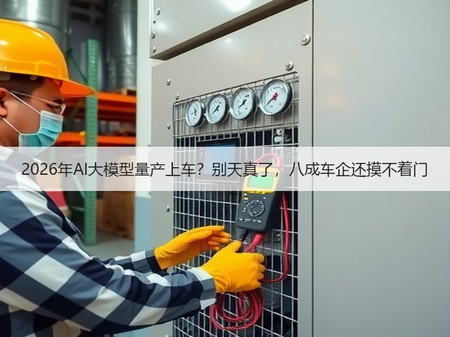 2026年AI大模型量产上车?别天真了,八成车企还摸不着门(图3) 2026年AI大模型量产上车?别天真了,八成车企还摸不着门(图3)
