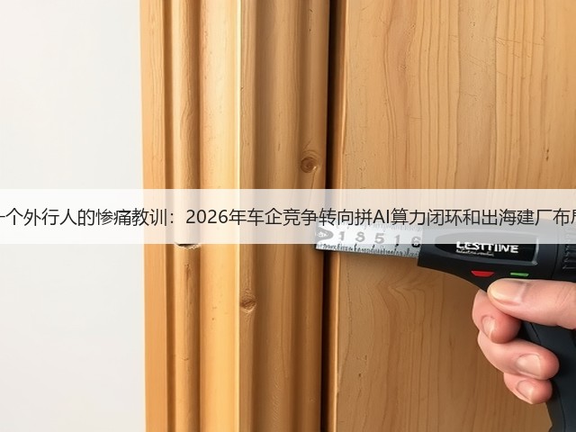 一个外行人的惨痛教训:2026年车企竞争转向拼AI算力闭环和出海建厂布局(图3) 一个外行人的惨痛教训:2026年车企竞争转向拼AI算力闭环和出海建厂布局(图3)
