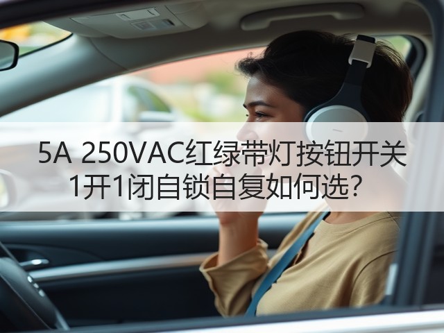 5A 250VAC红绿带灯按钮开关 1开1闭自锁自复如何选？(图3)
