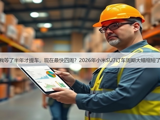 我等了半年才提车,现在最快四周?2026年小米SU7订车周期大幅缩短了(图1) 我等了半年才提车,现在最快四周?2026年小米SU7订车周期大幅缩短了(图1)