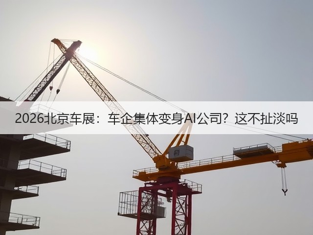 2026北京车展:车企集体变身AI公司?这不扯淡吗(图2) 2026北京车展:车企集体变身AI公司?这不扯淡吗(图2)