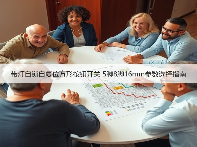 带灯自锁自复位方形按钮开关 5脚8脚16mm参数选择指南