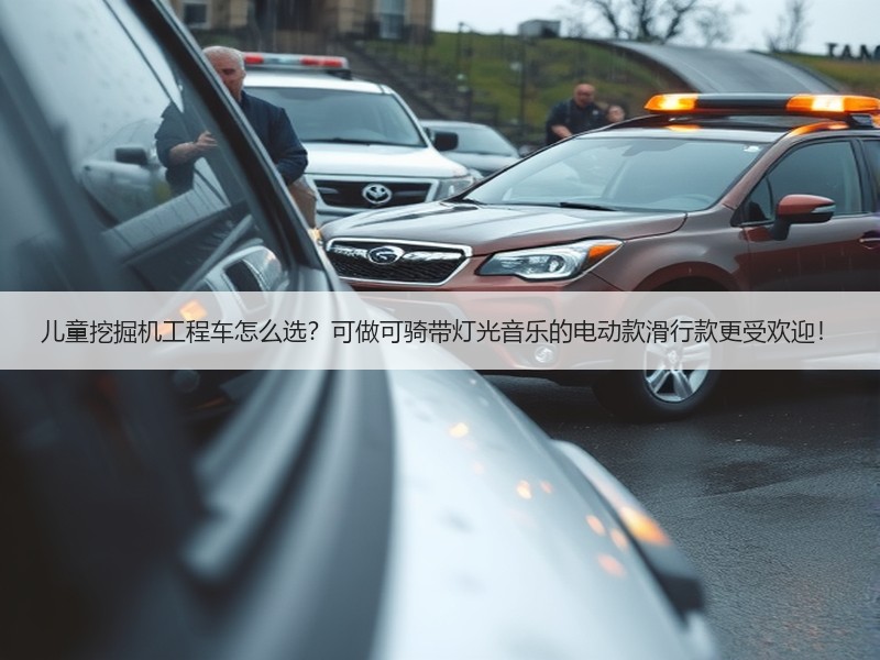 儿童挖掘机工程车怎么选？可做可骑带灯光音乐的电动款滑行款更受欢迎！