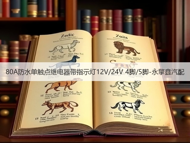 80A防水单触点继电器带指示灯12V/24V 4脚/5脚-永擎鑫汽配(图2)