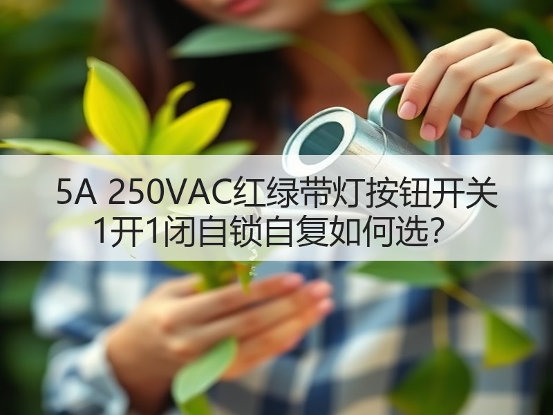 5A 250VAC红绿带灯按钮开关 1开1闭自锁自复如何选？