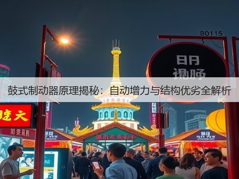 鼓式制动器原理揭秘：自动增力与结构优劣全解析汽车配件知识图片