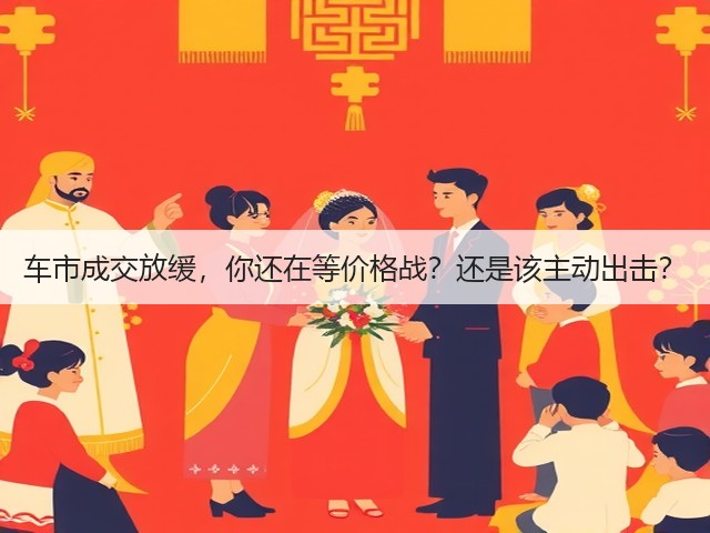 车市成交放缓，你还在等价格战？还是该主动出击？(图1)