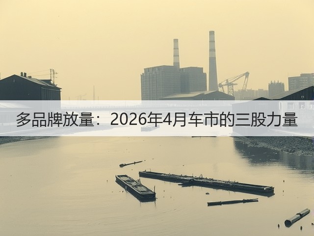 多品牌放量:2026年4月车市的三股力量(图2) 多品牌放量:2026年4月车市的三股力量(图2)