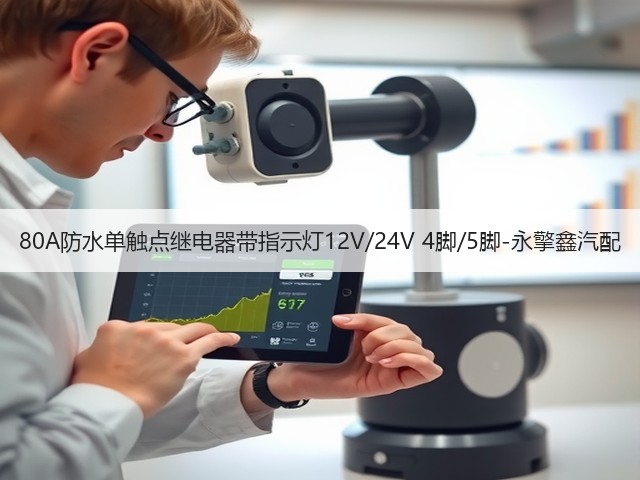 80A防水单触点继电器带指示灯12V/24V 4脚/5脚-永擎鑫汽配(图3)