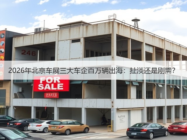 2026年北京车展三大车企百万辆出海：扯淡还是刚需？(图1)